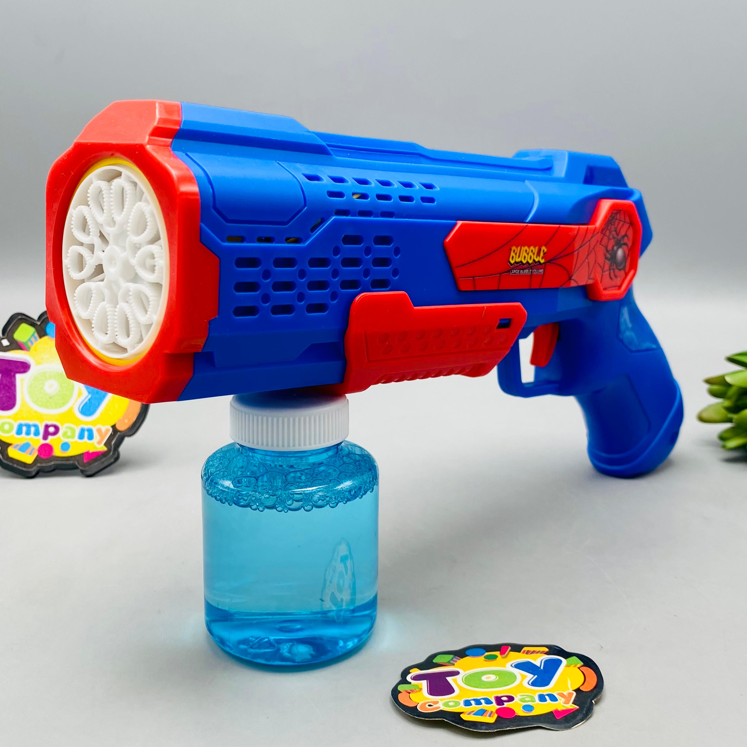 10 Holes Battery Operated Spider Colorful Bubble Gun