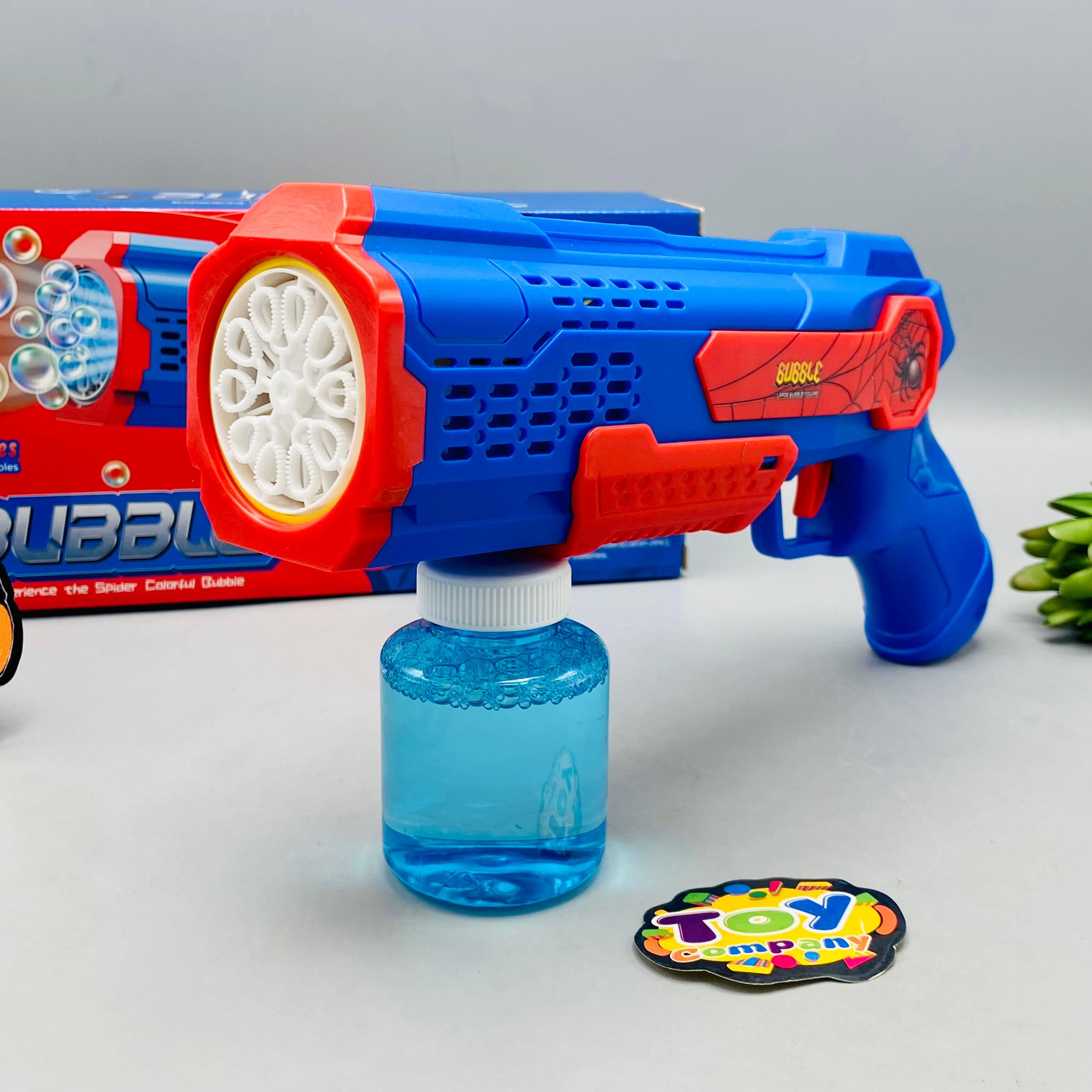 10 Holes Battery Operated Spider Colorful Bubble Gun