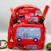 12* Inches Bus Themed Kids School Bag With Pocket