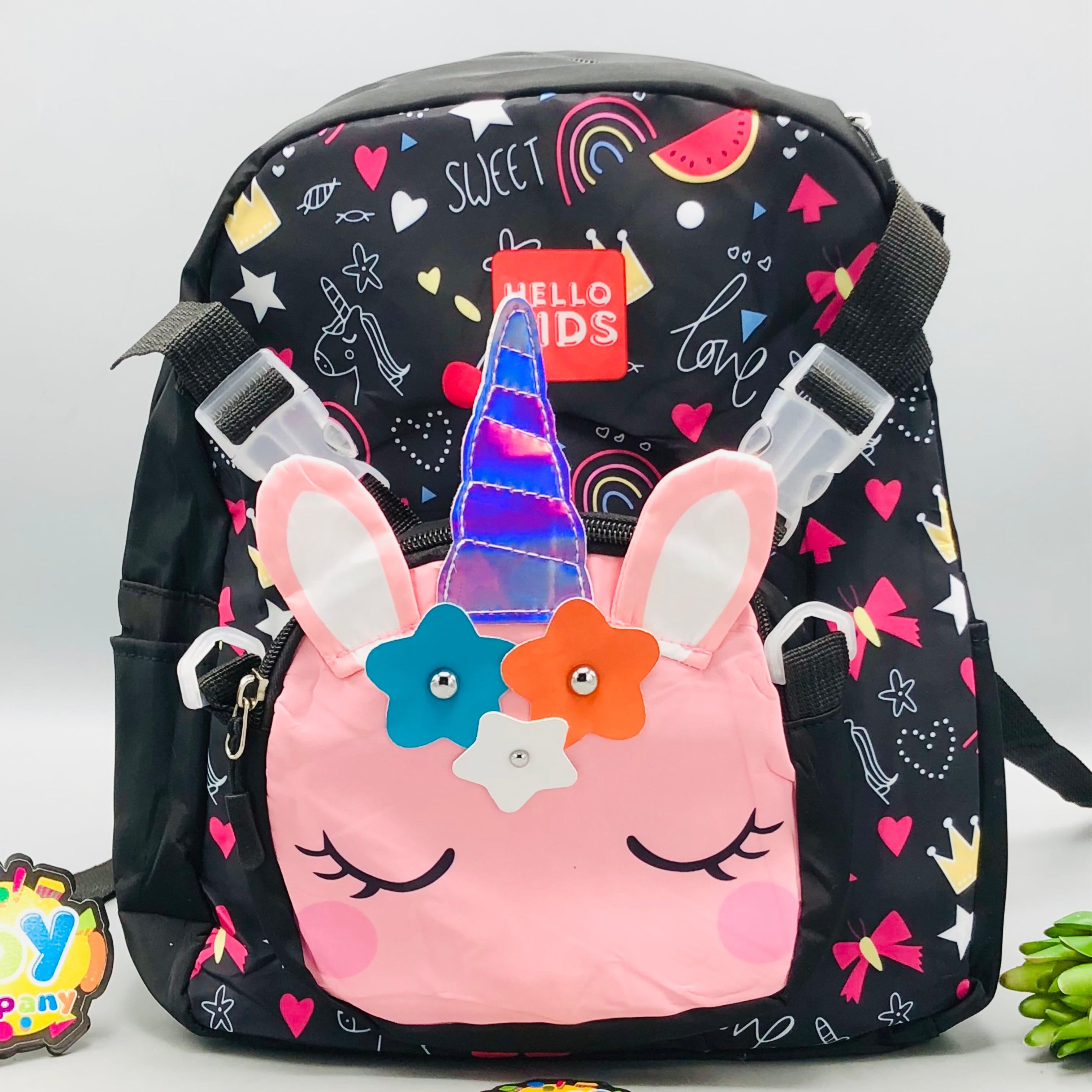 12* Inches Unicorn Themed Kids School Bag With Pocket