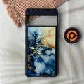 Google Pixel 6 Pro - Liquid Marble Design 9 - Premium Metal Printed soft Bumper Shock Proof Case CS-43484