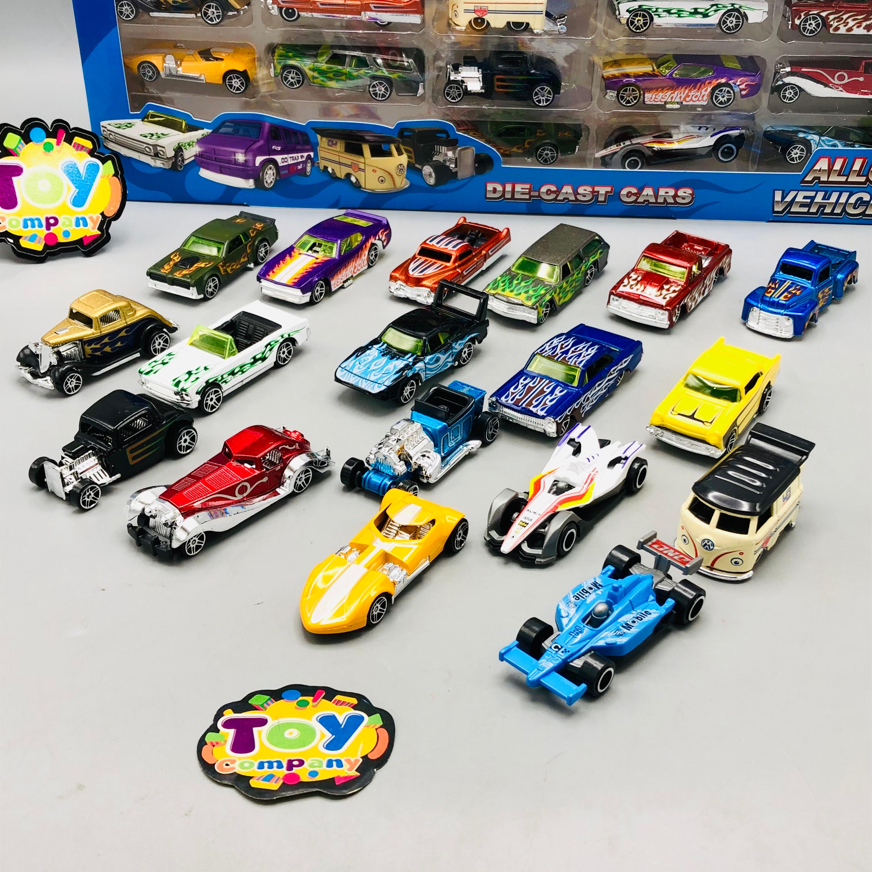 18Pcs Diecast Mini Inertial Cars Set