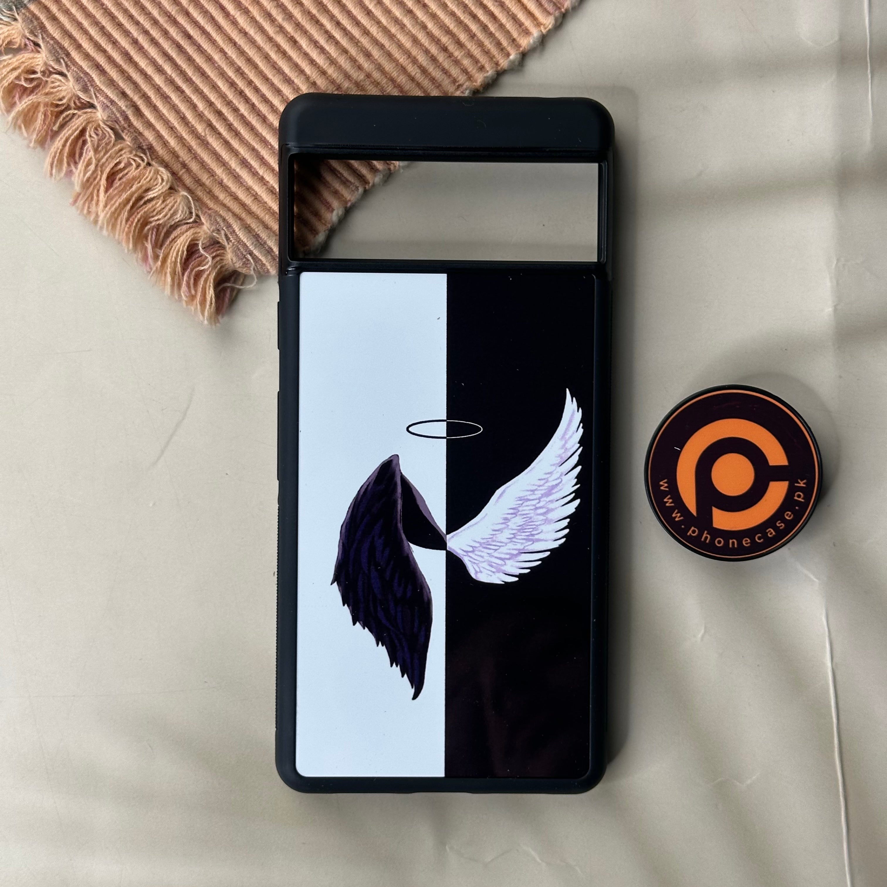 Google Pixel 7 - Angel Wings 2.0 Dollar 5 - Premium Metal Printed soft Bumper Shock Proof Case CS-43454