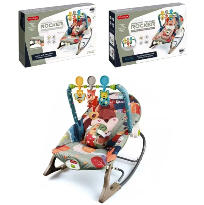 Squirrel Infant To Toddler Baby Musical Rocker