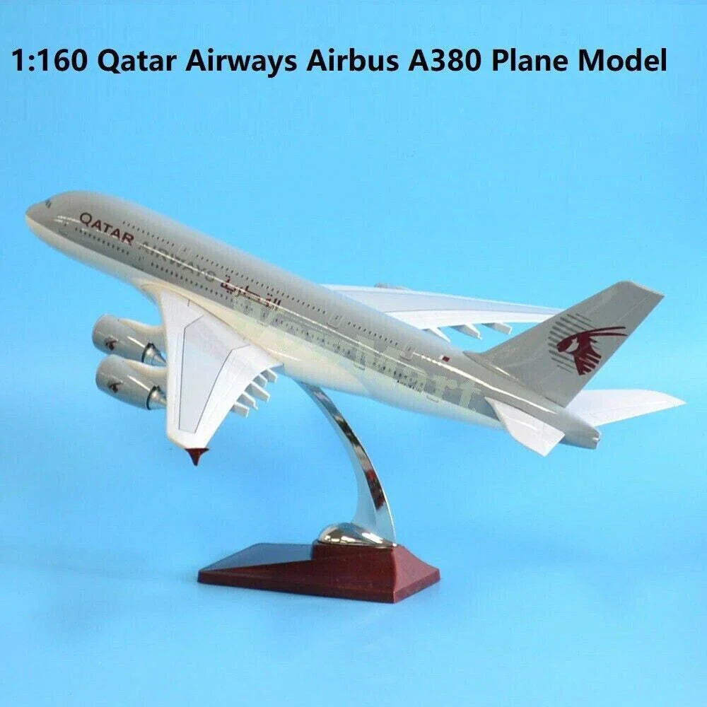 1:160 Diecast Qatar Airways A380 Plane Model