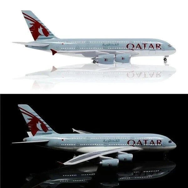 1:160 Diecast Qatar Airways A380 Plane Model