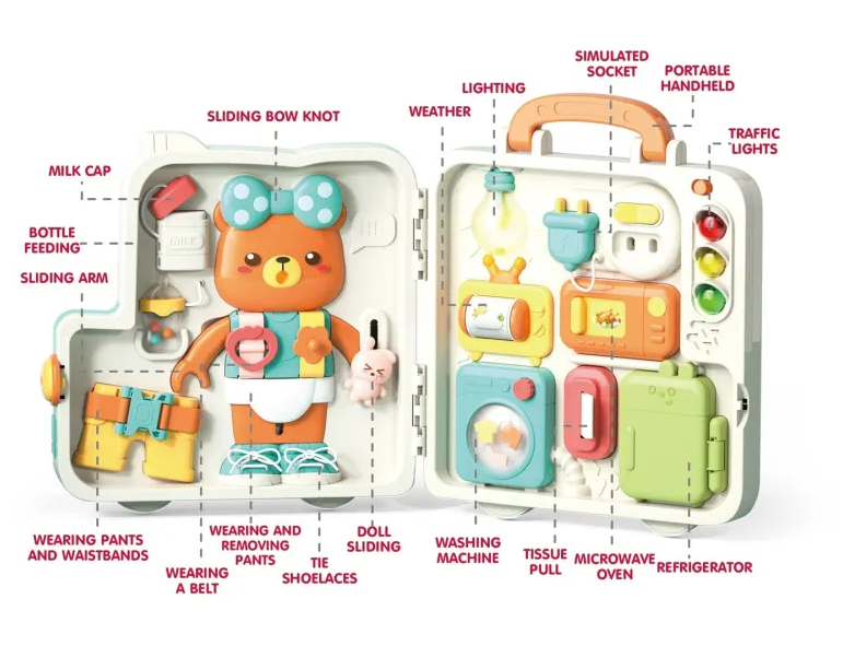 Multi-functional Montessori Puzzle Busy Book