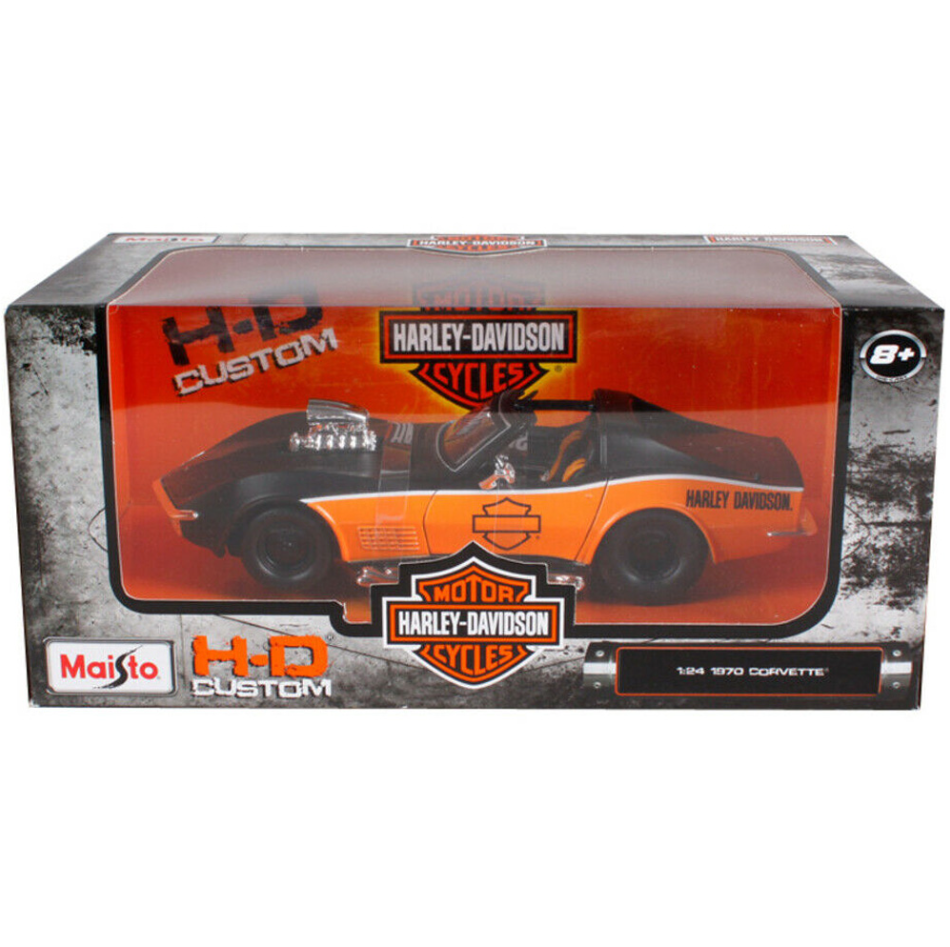 1/24 Maisto Diecast 1970 Harley-Davidson Corvette