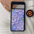 Google Pixel 7 - Lavender Blossom - Premium Metal Printed soft Bumper Shock Proof Case CS-43273