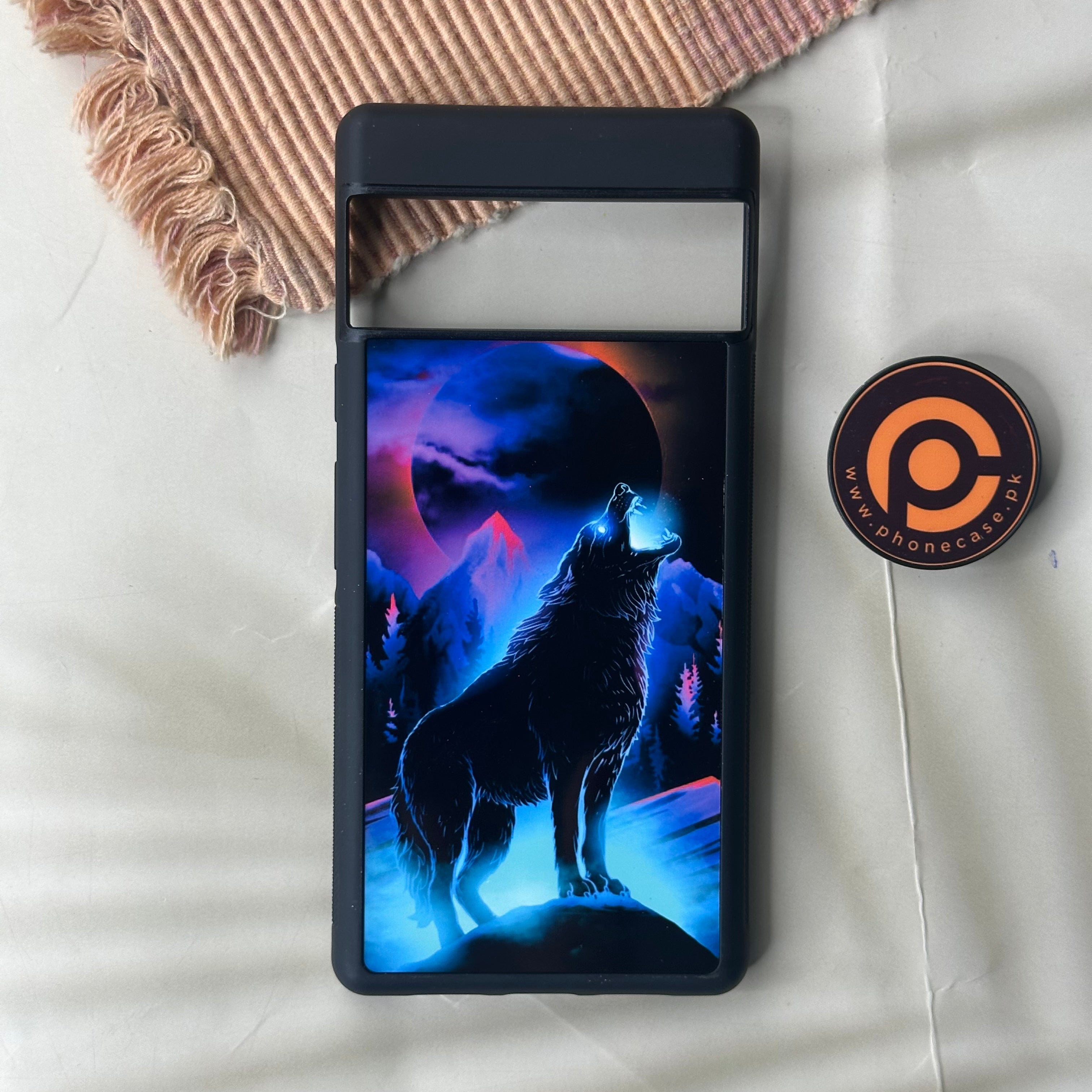 Google Pixel 6 Pro - Wolf Design 2 - Premium Metal Printed soft Bumper Shock Proof Case CS-43494