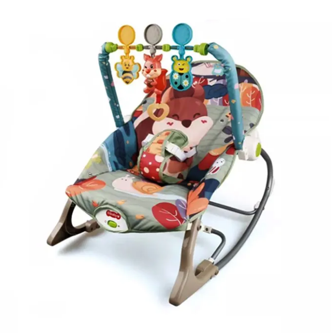 Squirrel Infant To Toddler Baby Musical Rocker
