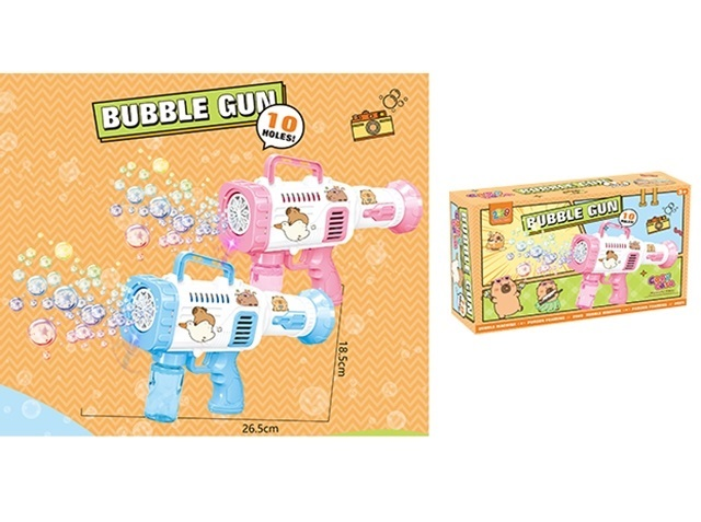 12 Holes Battery Operated Colorful Bubble Blowing Gun