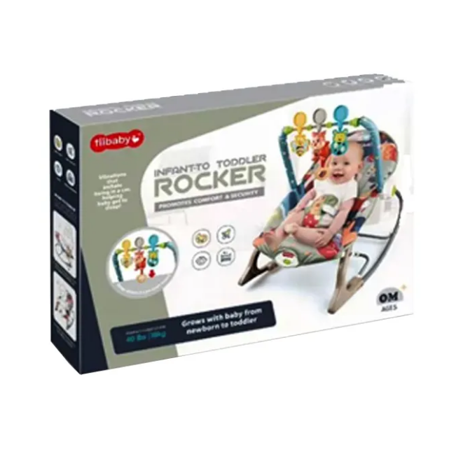 Squirrel Infant To Toddler Baby Musical Rocker