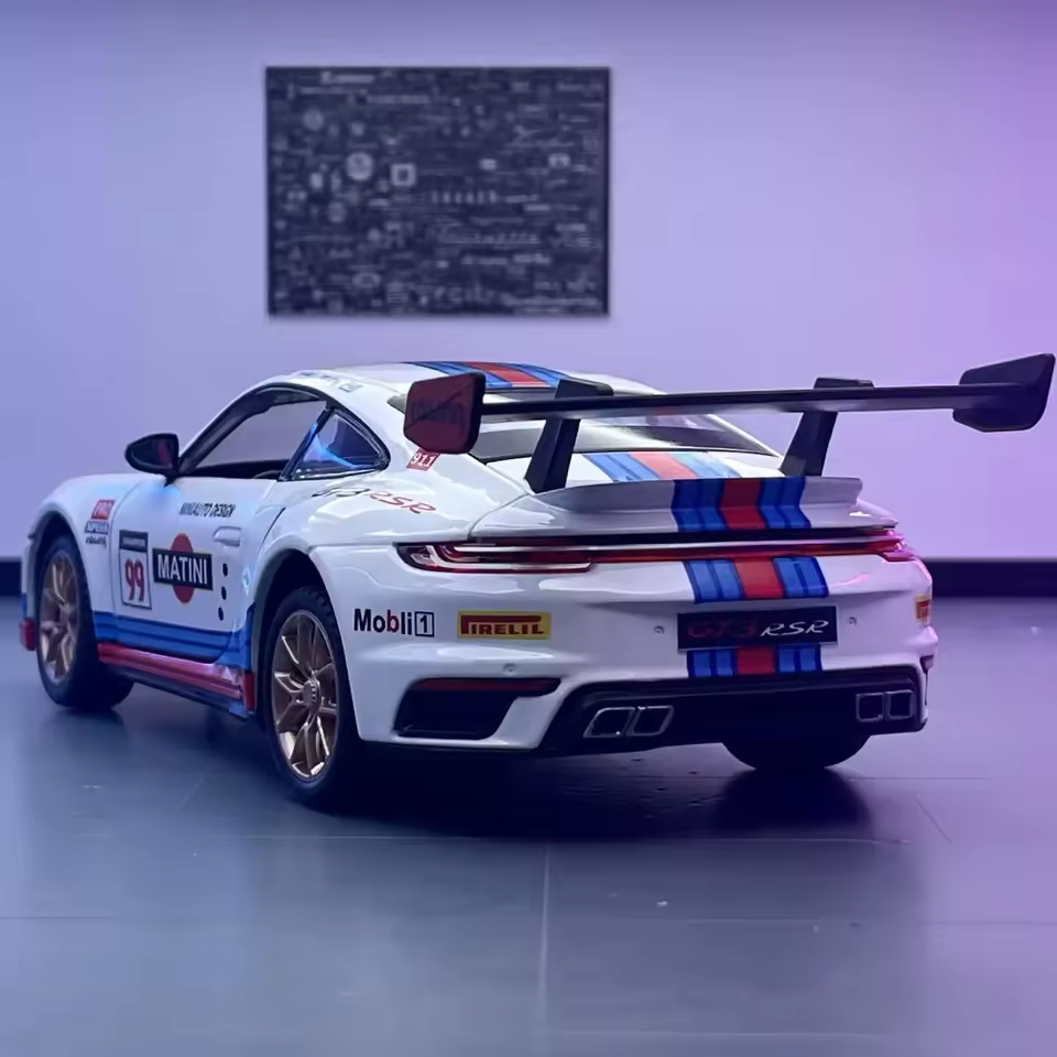 1:24 Diecast Porsche 911 GT3 RSR Model Car