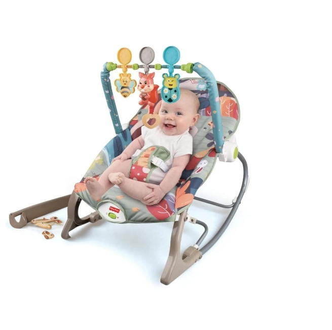 Squirrel Infant To Toddler Baby Musical Rocker