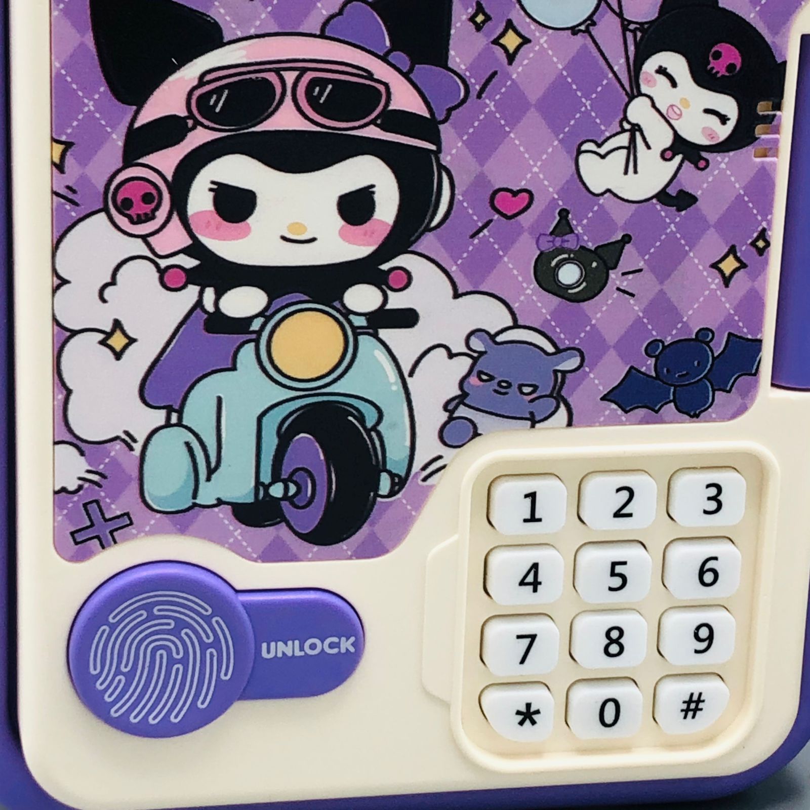 Kuromi Fingerprint & Password Unlock ATM Machine