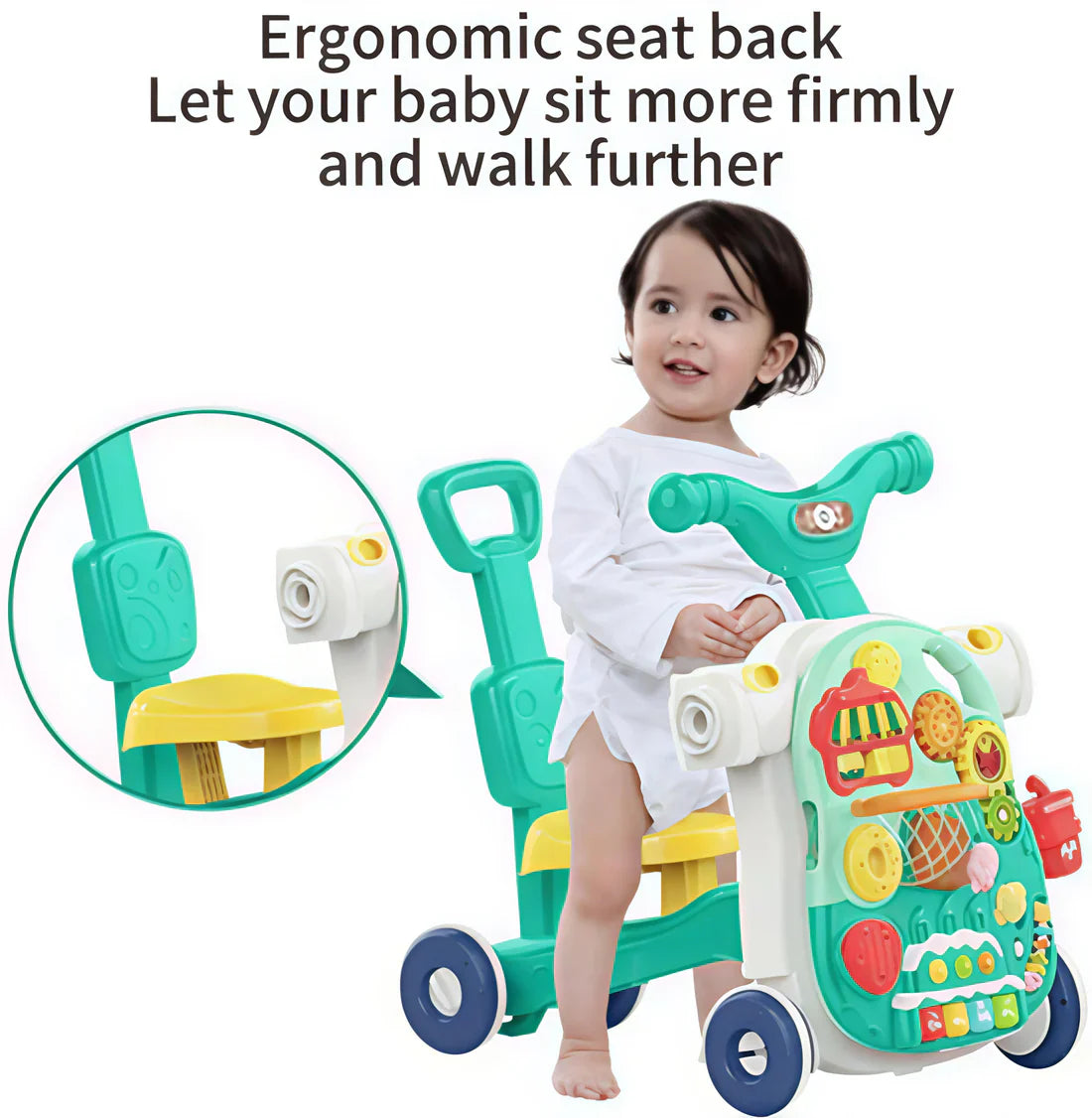 Huanger 5in1 Multi-functional Baby Musical Walker & Activity Table