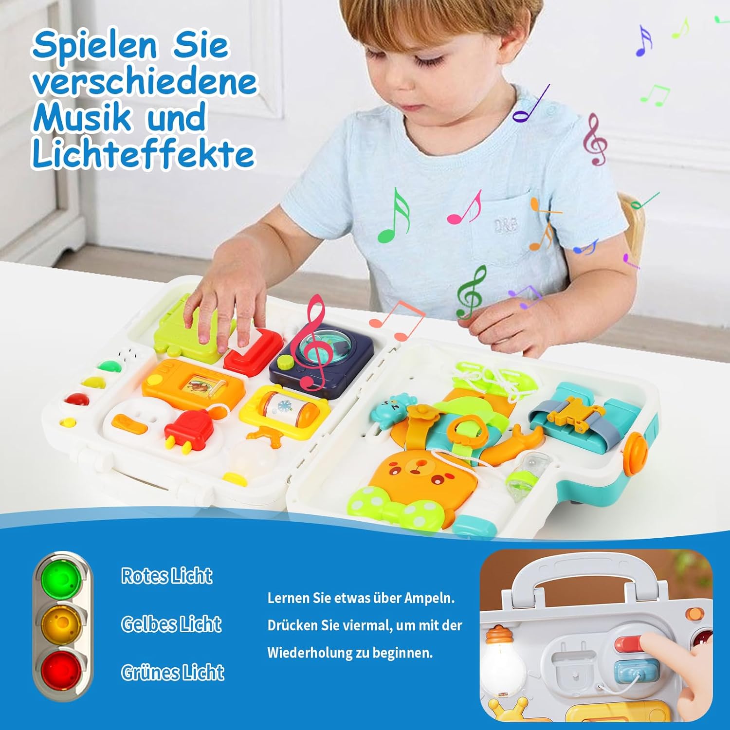 Multi-functional Montessori Puzzle Busy Book