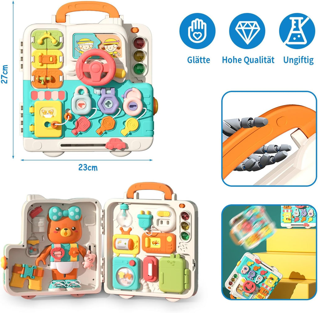 Multi-functional Montessori Puzzle Busy Book