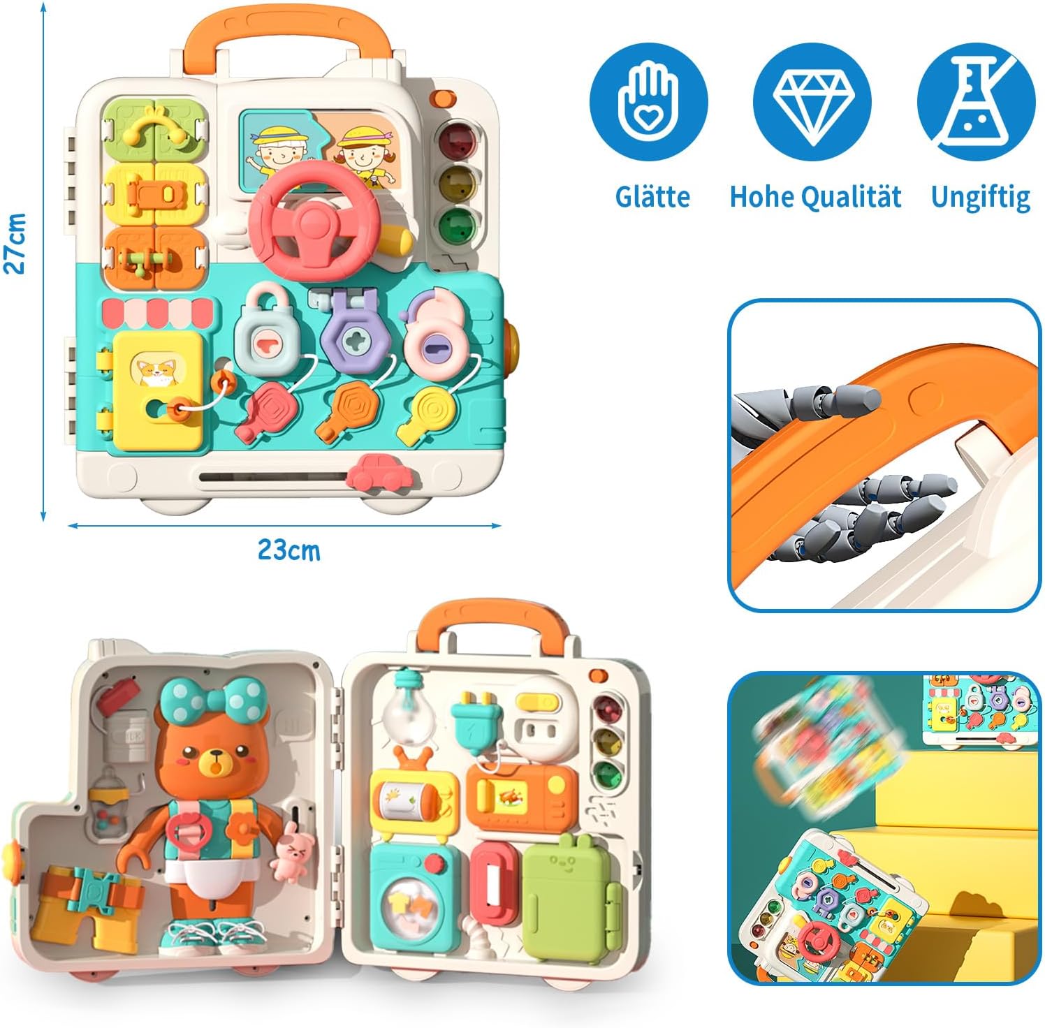 Multi-functional Montessori Puzzle Busy Book