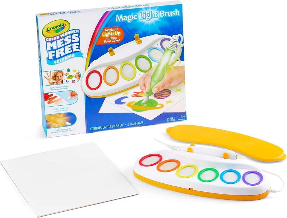 25Pcs Toddlers Magical Painting Set With Light-up Brush