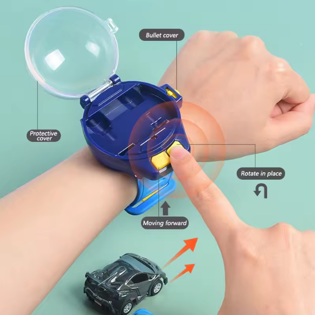 2.4GHz Mini Watch RC Alloy Car - Blue