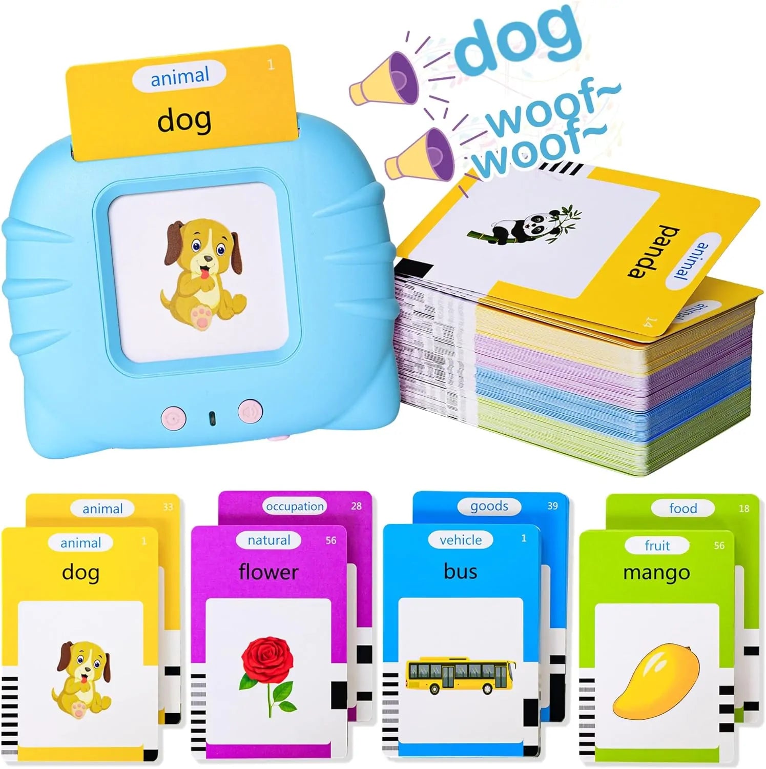 Talking Flash Card Educational Game Set for Preschool Kids