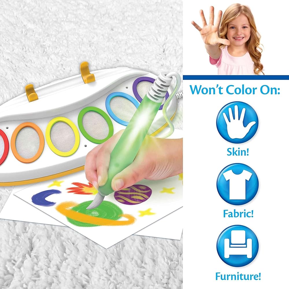 25Pcs Toddlers Magical Painting Set With Light-up Brush