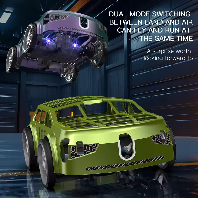 2in1 RC Mini Car & Drone With Lights