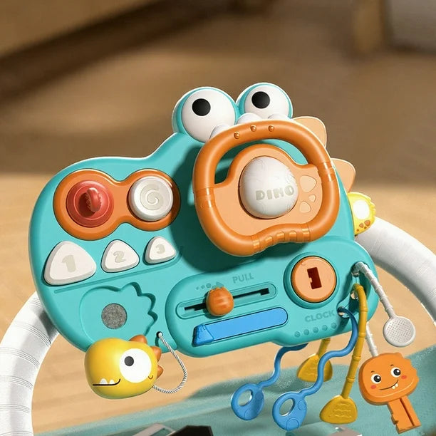 Dinosaur Themed Montessori Busy Steering Wheel