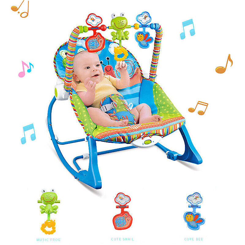 Frog Infant To Toddler Baby Musical Rocker