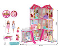 266Pcs DIY Luxury Barbie Villa Doll House With Doll
