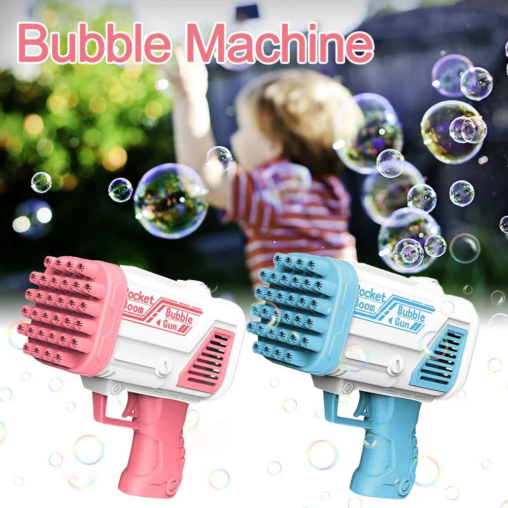 Bubble Machine Gun 32 Holes Blaster For Kids
