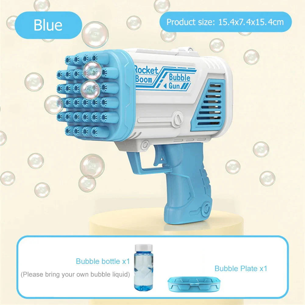 Bubble Machine Gun 32 Holes Blaster For Kids