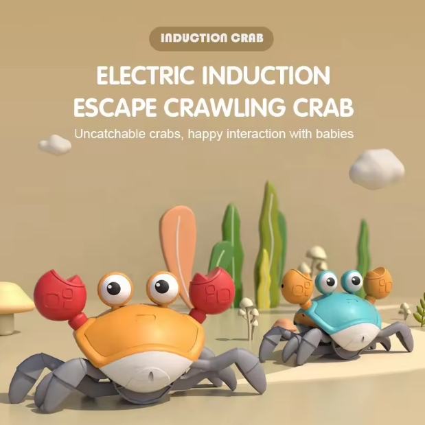 Electric Induction Crawling Musical Crab With Lights