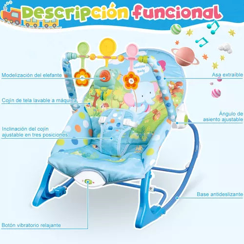 Musical Infant To Toddler Rocker Babysitter With Toys