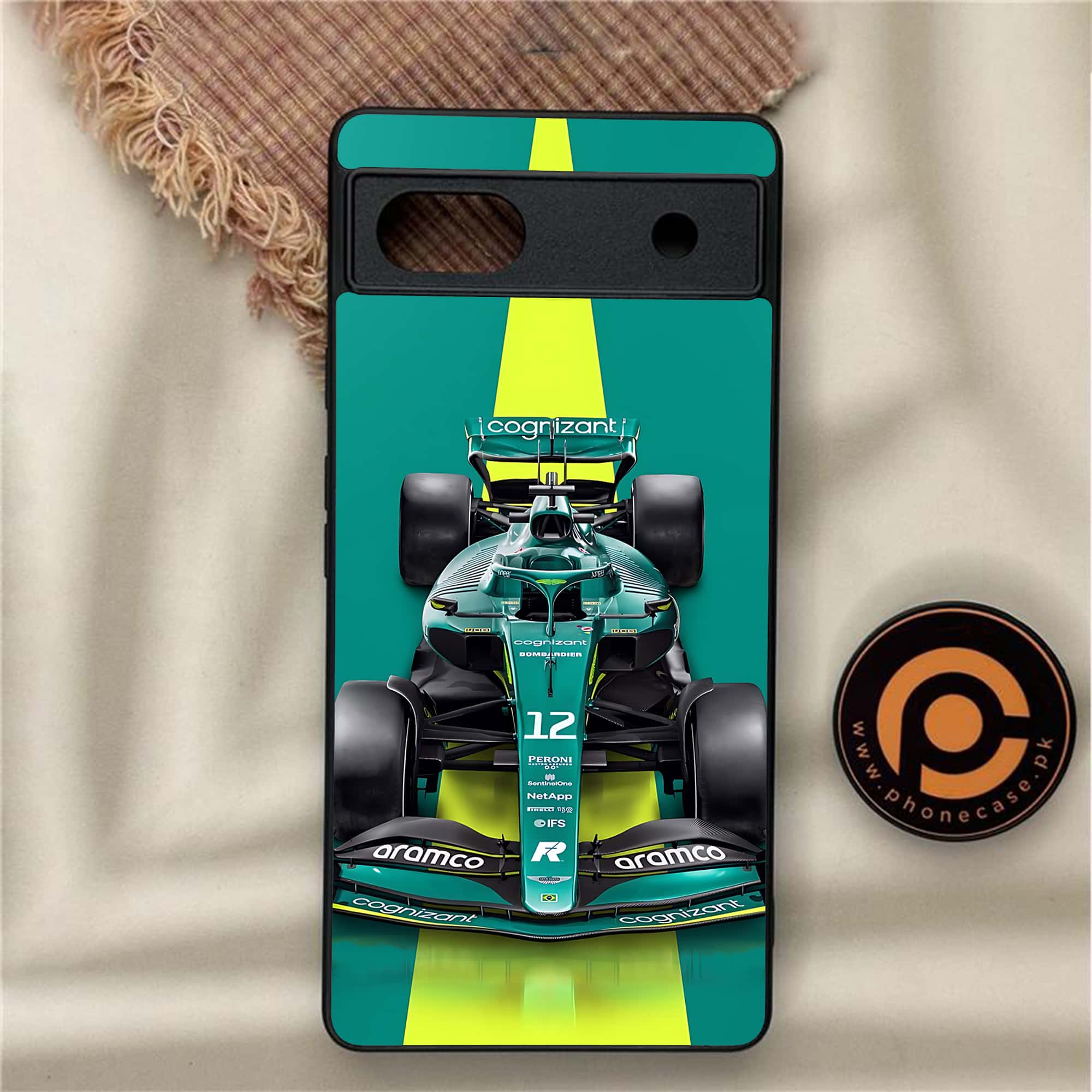 Google Pixel 6A - Formula 1 Design 6 - Premium Metal Printed soft Bumper Shock Proof Case CS-43211