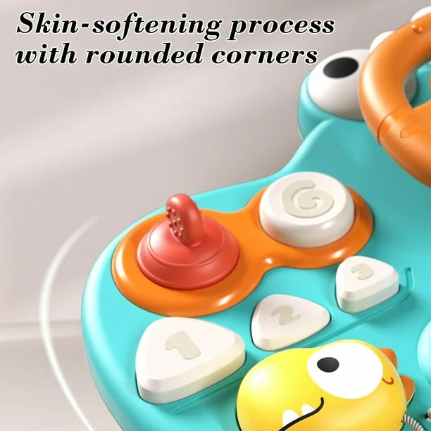 Dinosaur Themed Montessori Busy Steering Wheel