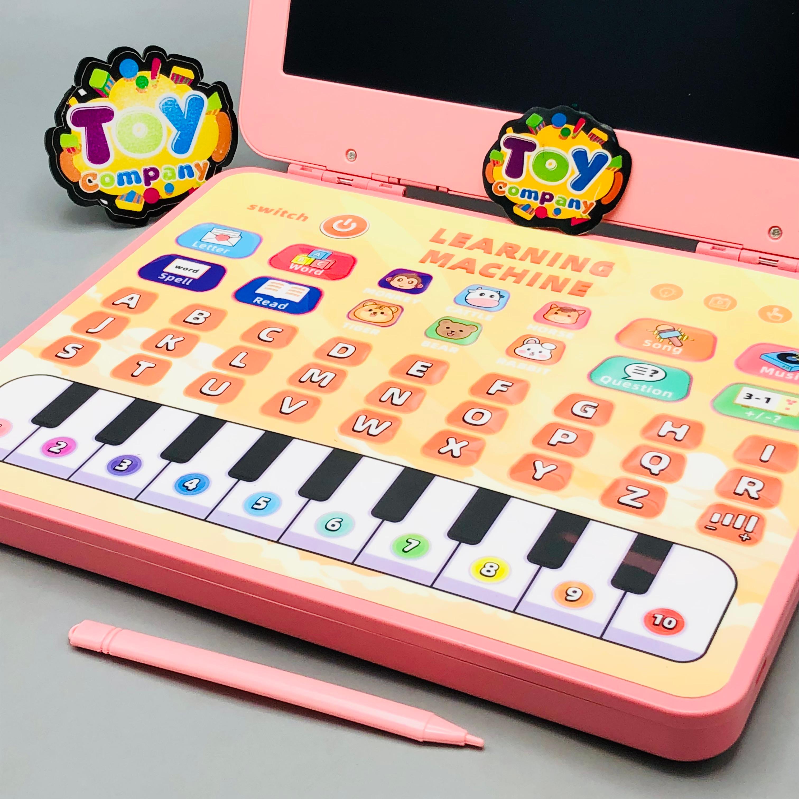 2in1 Kids Learning Laptop & LCD Writing Tablet - Pink