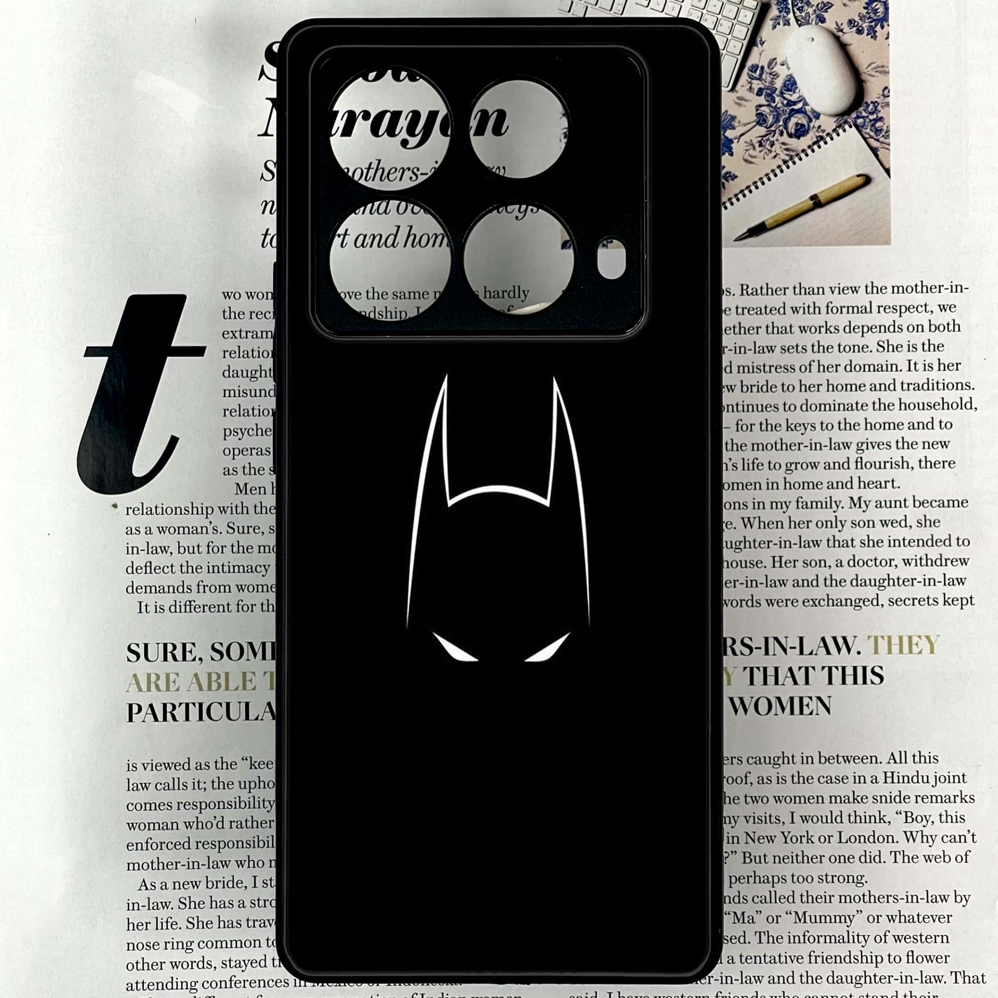 Infinix Note 40 4G - Minimalistic Design 1 - Premium Printed Glass soft Bumper shock Proof Case CS-43193