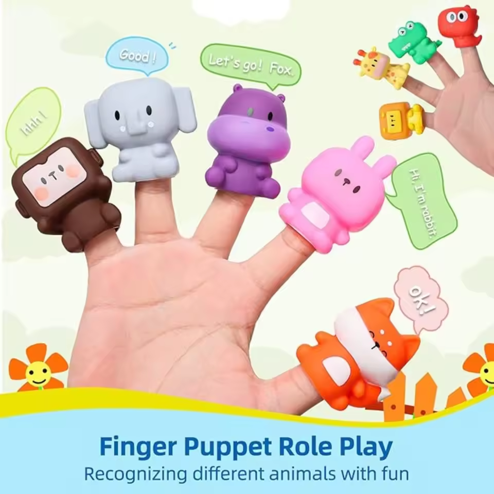 20Pcs Montessori Digital Animal Train Adventure