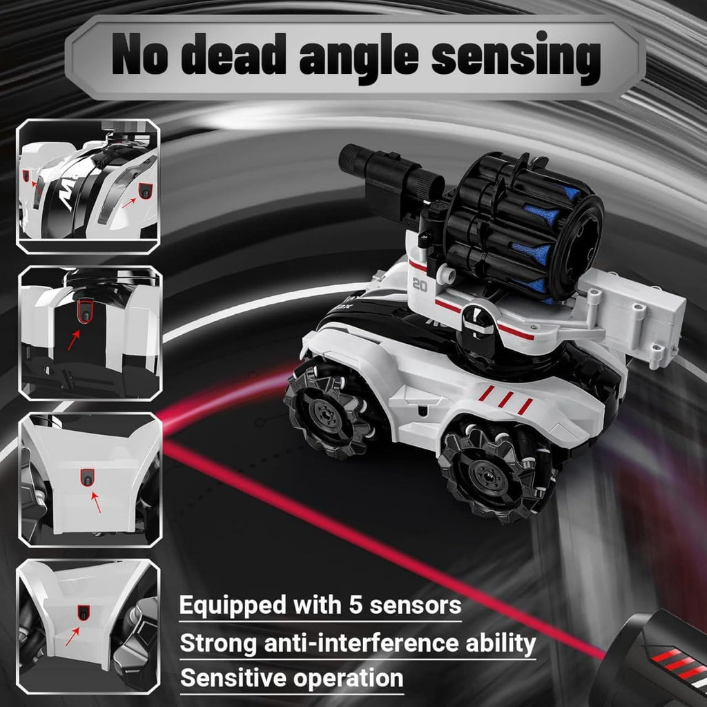 RC Laser Control Multi-functional Bubble & Soft Bullet Shooting Tank