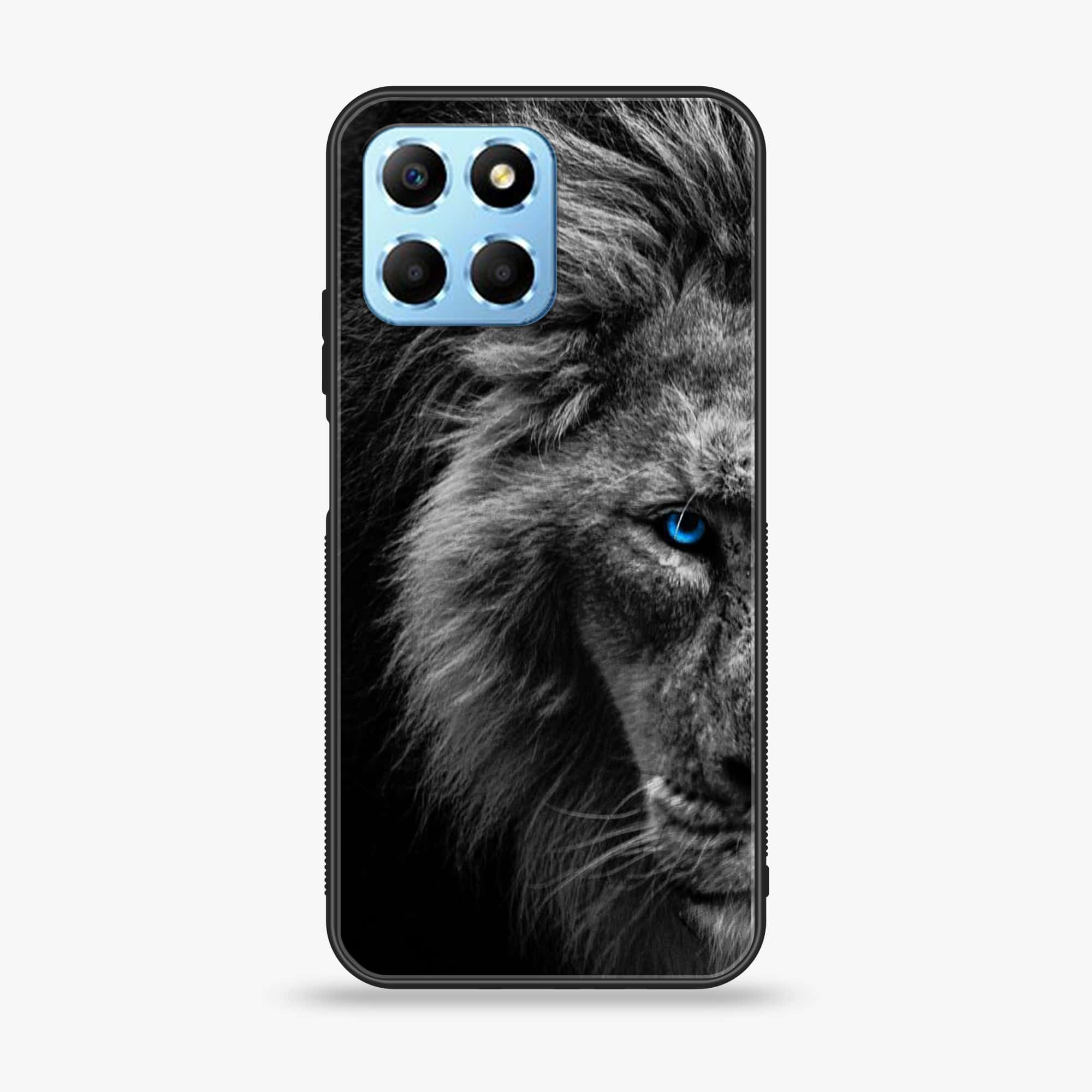 Honor X6 - Tiger Design 8 - Premium Printed Glass soft Bumper shock Proof Case CS-43373