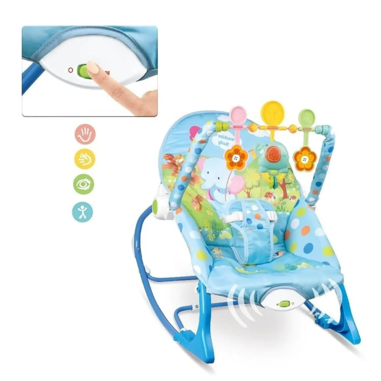 Musical Infant To Toddler Rocker Babysitter With Toys