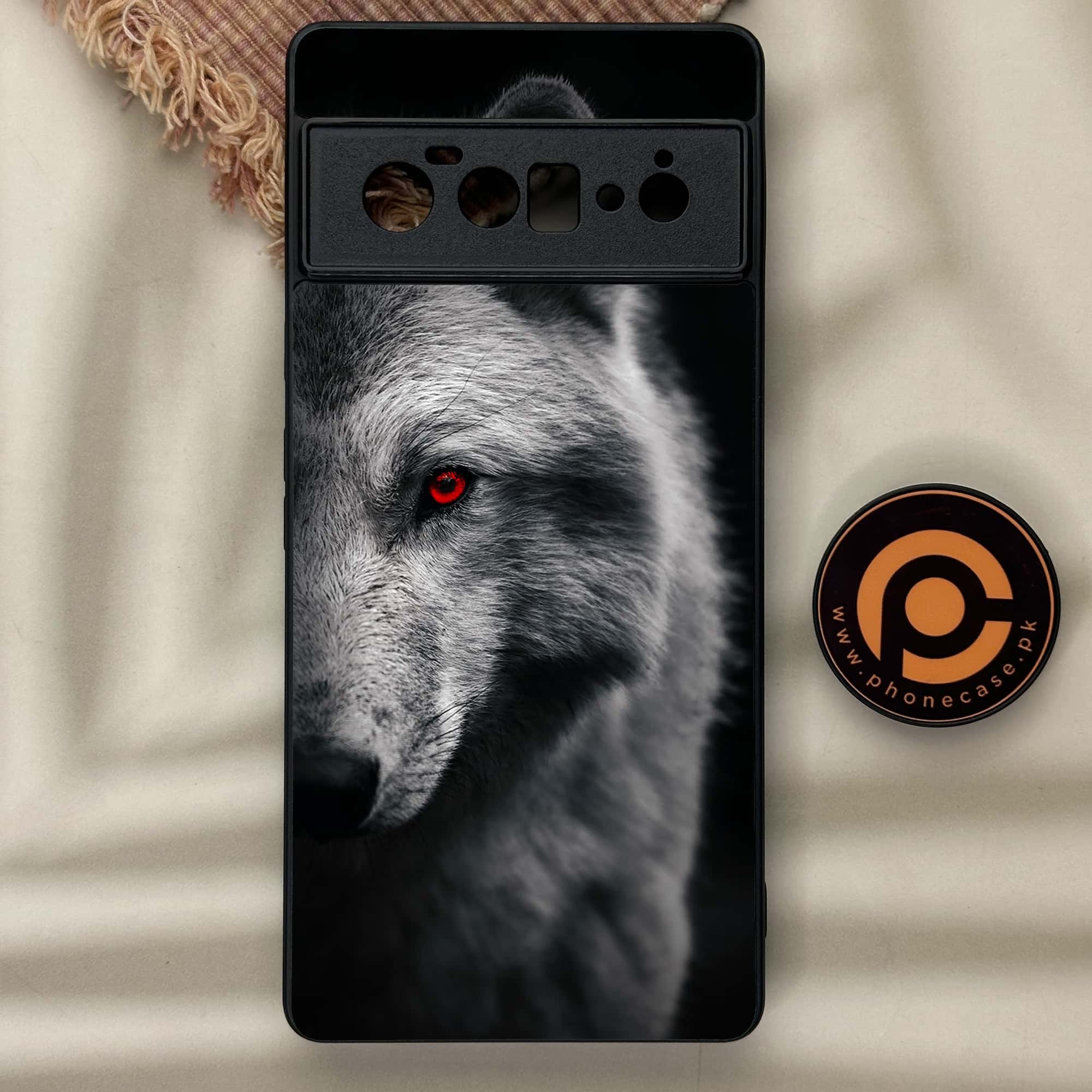 Google Pixel 6 Pro - Wolf Design 10 - Premium Metal Printed soft Bumper Shock Proof Case CS-43214