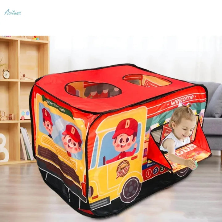 Foldable Kids Street Food Truck Design Tent House