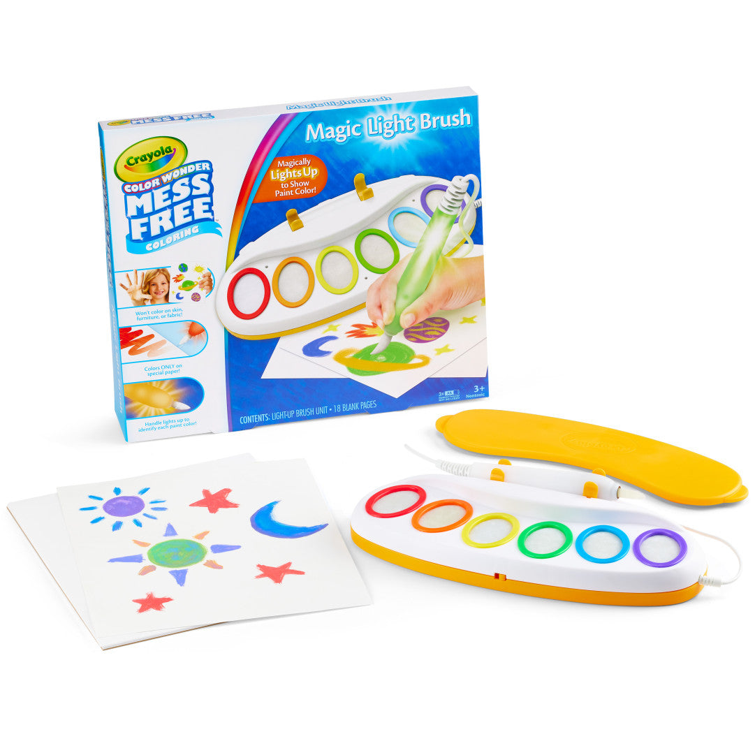 25Pcs Toddlers Magical Painting Set With Light-up Brush
