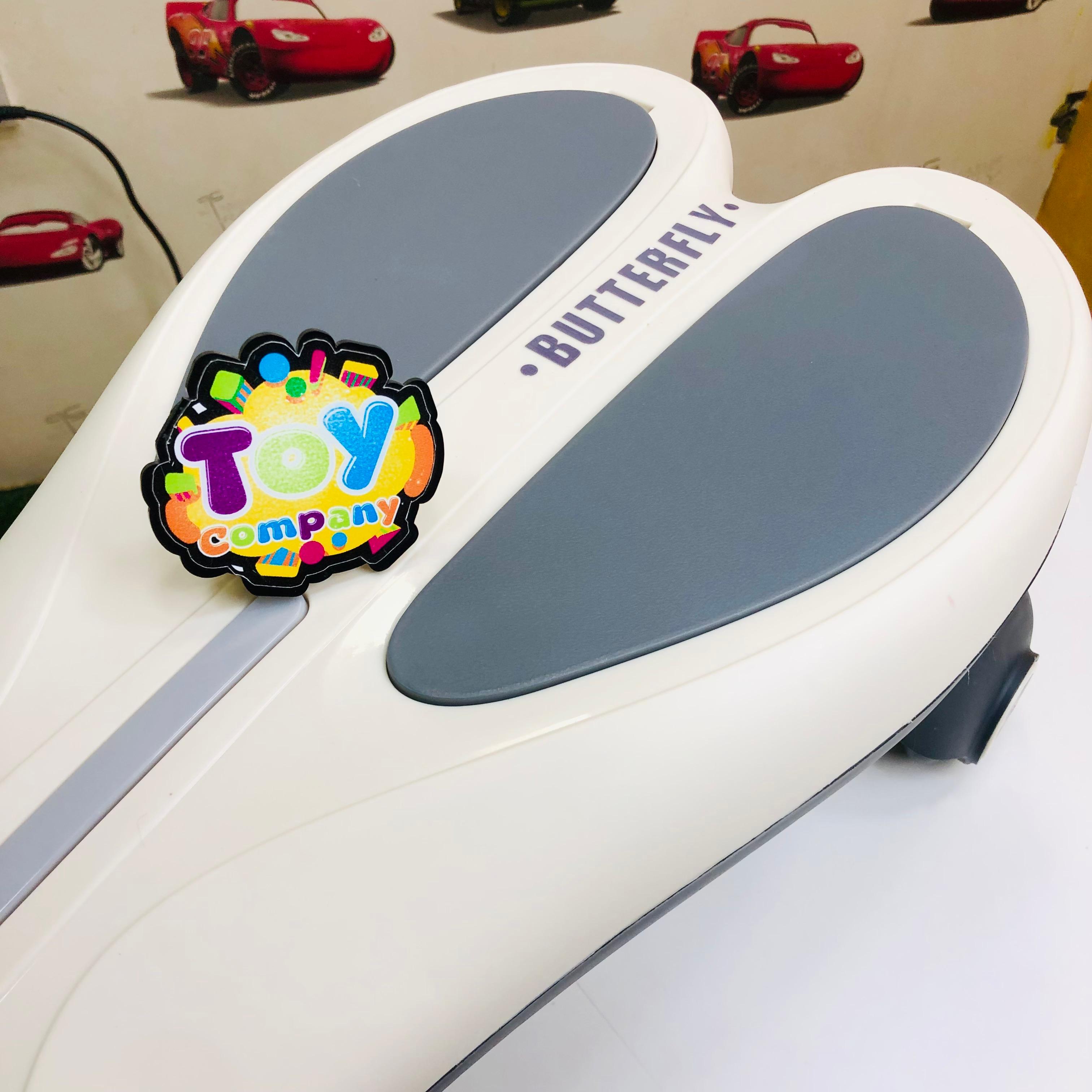 Kids Butterfly Ride-on Auto Walker Twist Car - Gray