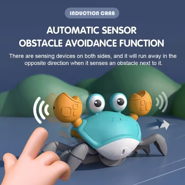 Electric Induction Crawling Musical Crab With Lights