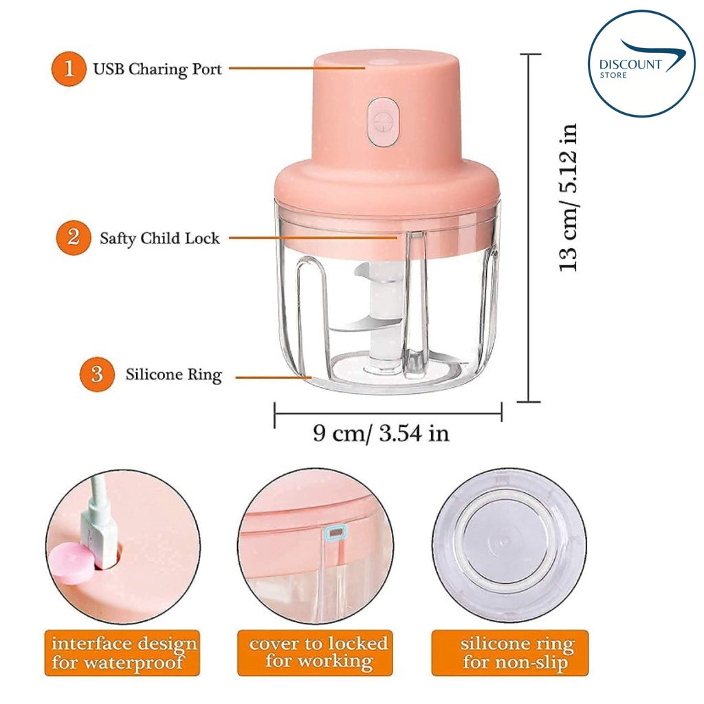Rechargeable Electric Bowl Food Chopper (250ML) | FREE Delivery